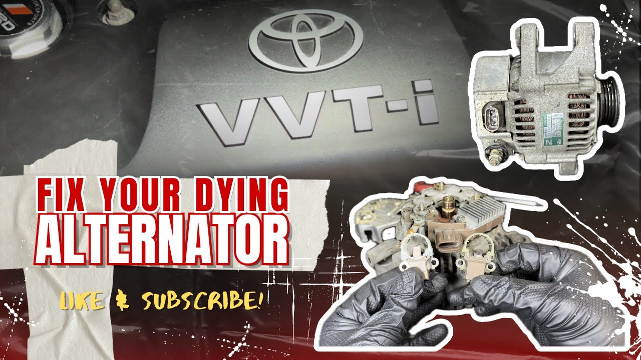 Fix Your Dying Alternator-Denso Alternator Brush Replacement.