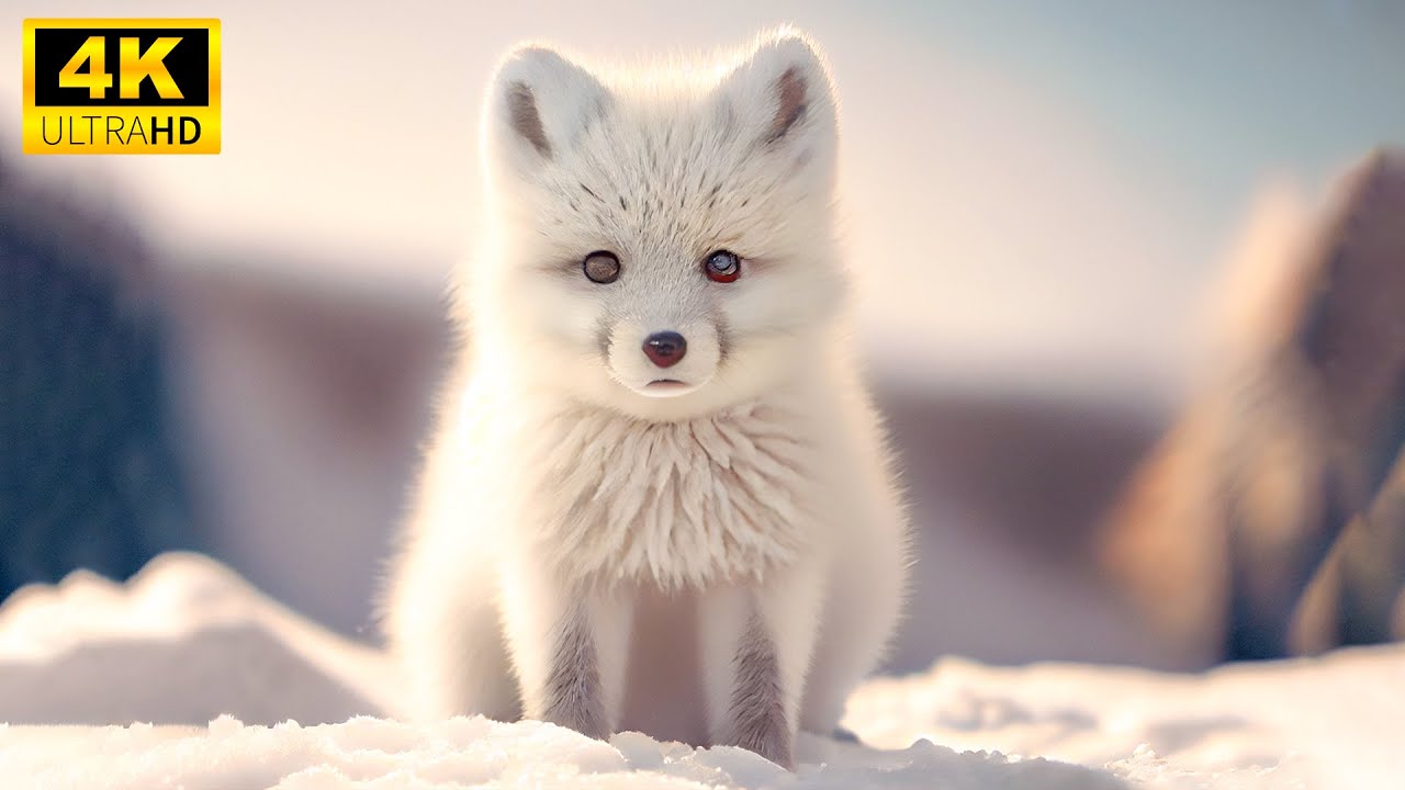Baby Animals 4K - Исследуйте волшебный мир детенышей животных под расслабляющую музыку