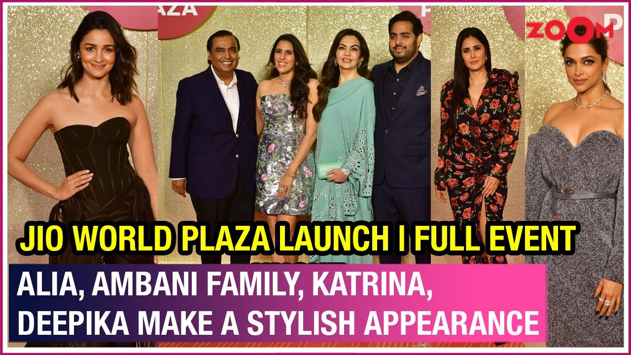 Alia Bhatt, Ambani Family, Katrina Kaif & others at Jio World Plaza Launch | Uncut | Full Event