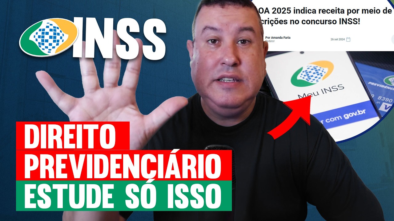 CONCURSO INSS 2026 | O Que Cai de Seguridade Social na Prova!
