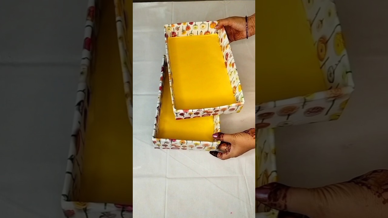 no cost kitchen & home organiser#shorts#trending#diy#cardboardboxorganiser#craft #shortsvideo