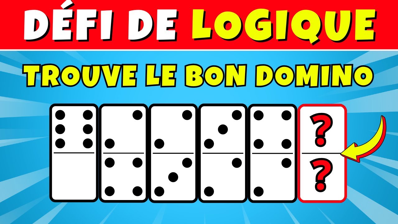 TEST DE LOGIQUE avec les DOMINOS🧩TEST PSYCHOTECHNIQUE  #testdelogique #testintelligence #testdeqi