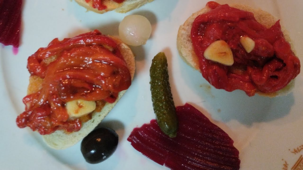 ASADILLO MANCHEGO #ensalada #pimientos #pimientosrojos #comida