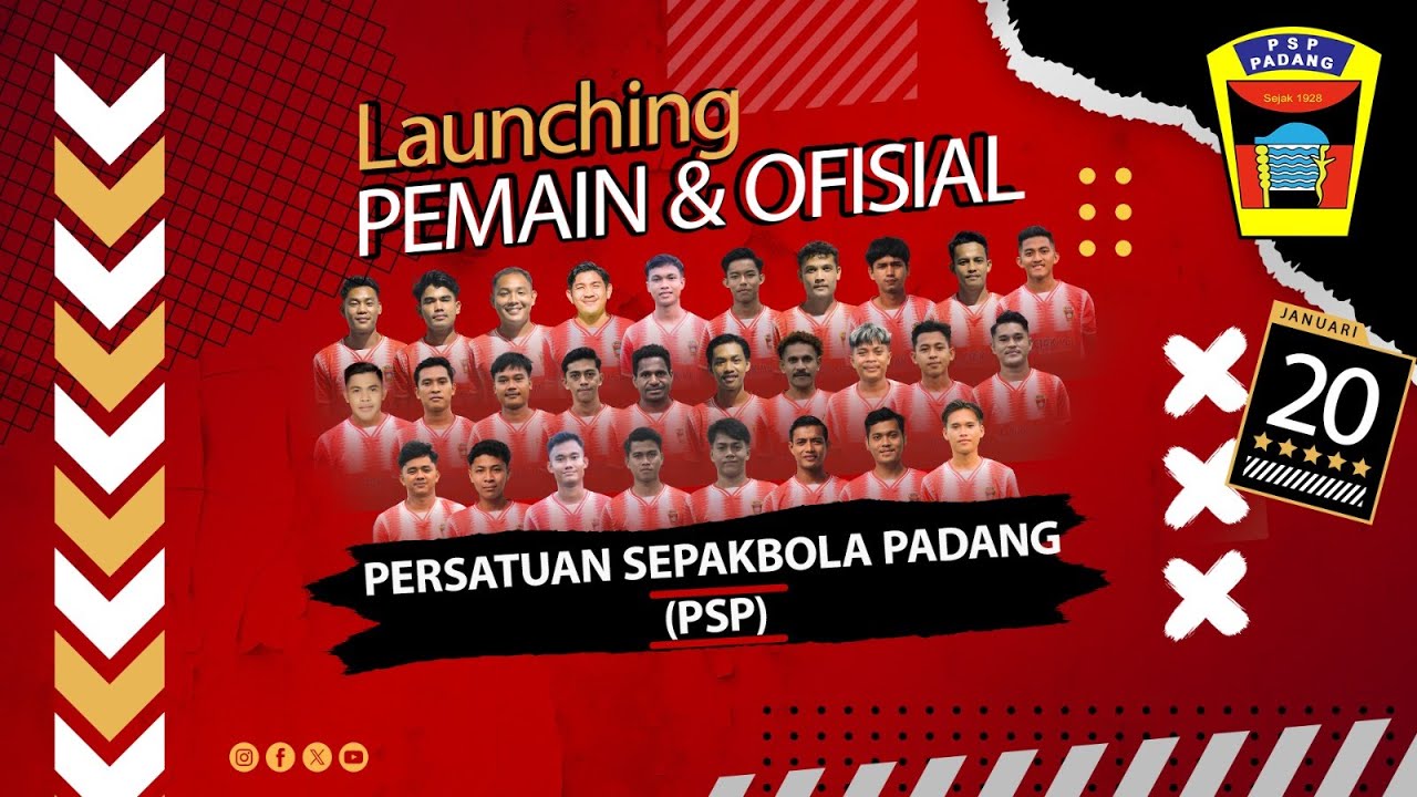 🔴 LIVE : Launching Pemain & Official Persatuan Sepakbola Padang
