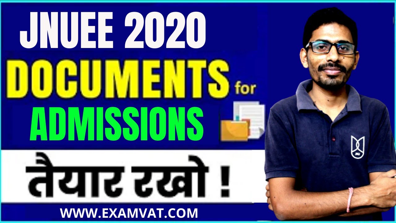 JNU ADMISSION DOCUMENTS REQUIRED | JNU 2020 | ExamVat