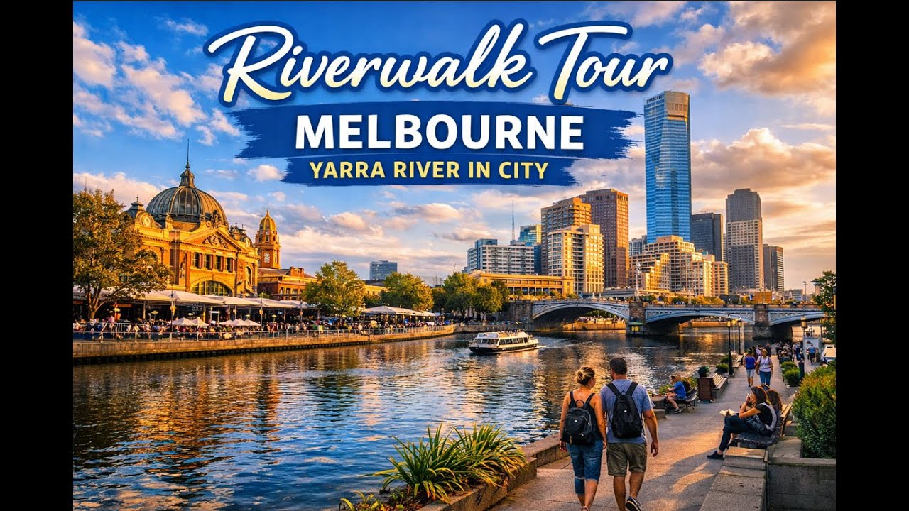 Peaceful Yarra River Walk | Melbourne City Riverwalk Tour 🌆