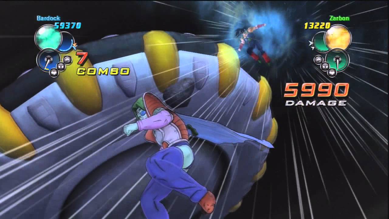Dragon Ball Ultimate Tenkaichi - Bardock Vs Zarbon + Dodoria