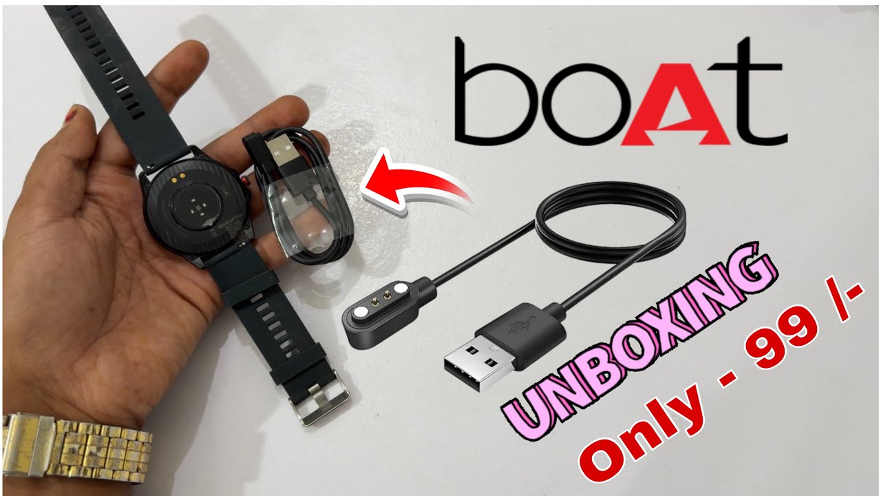 Best Quality Of Smart Watch Charging Cable under 200 | Boat Smart Watch Charging Cable Unboxing  