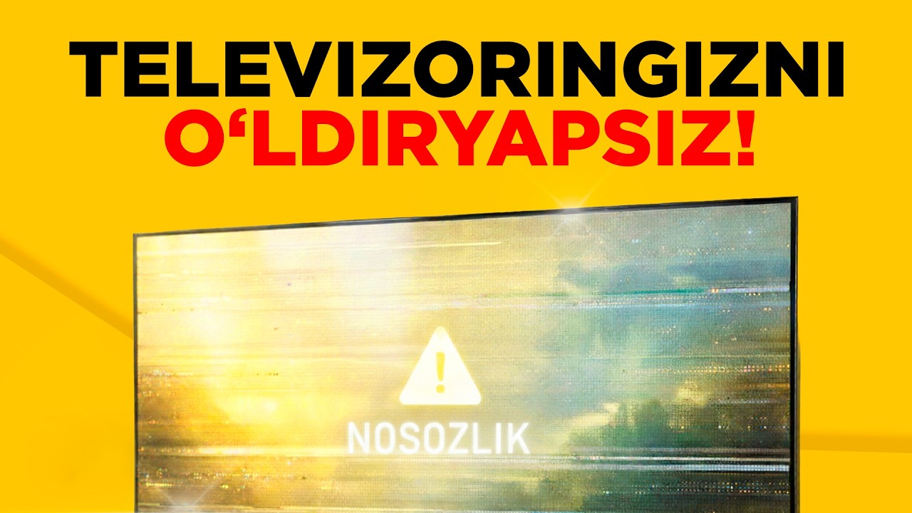 Televizorni to‘g‘ri ishlatish uchun 4ta muhim qoida.