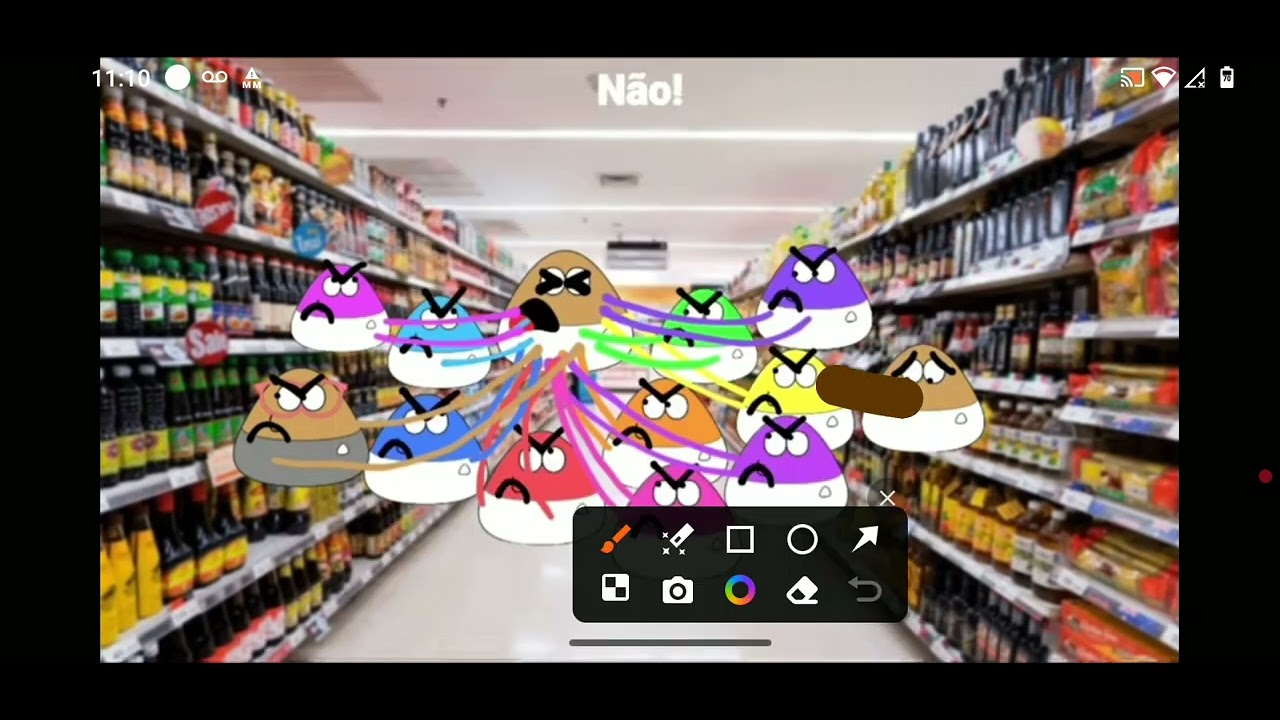 O Pou foi mal educado no epa