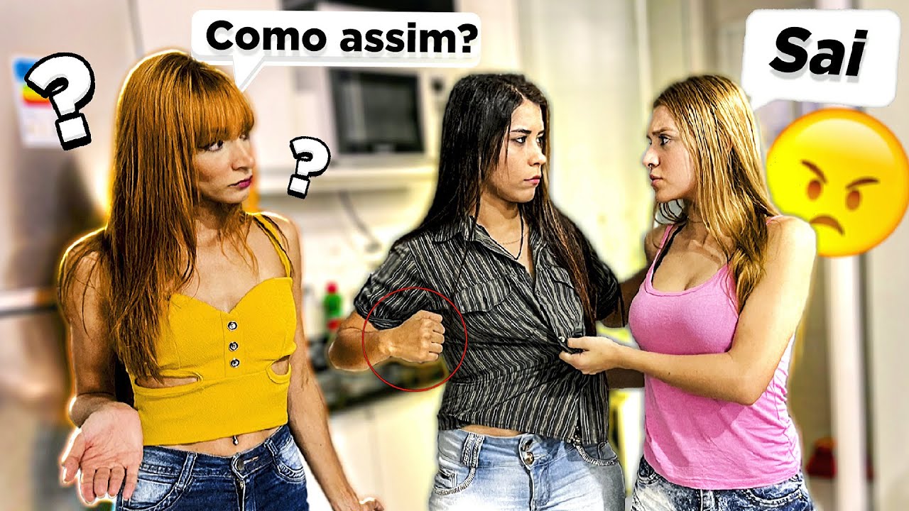 FINGI BRIGAR COM A RUIVA NA FRENTE DA ELAINE  !! (ficou sem graça)