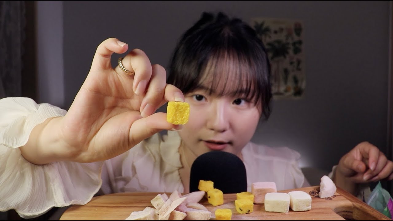 ASMR 한입만 드셔봐. 중국 동결건조 간식 5종