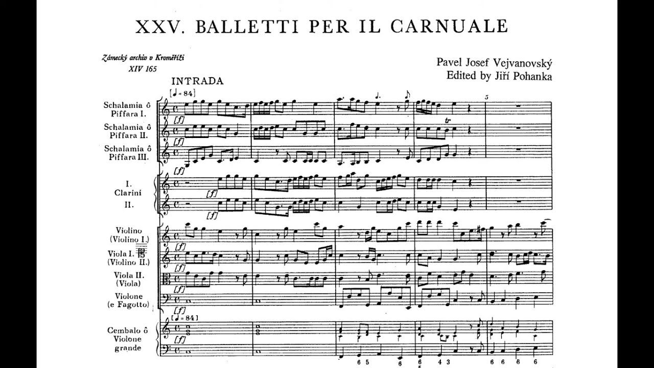 Pavel Josef Vejvanovský - Sonata a8 (1660)