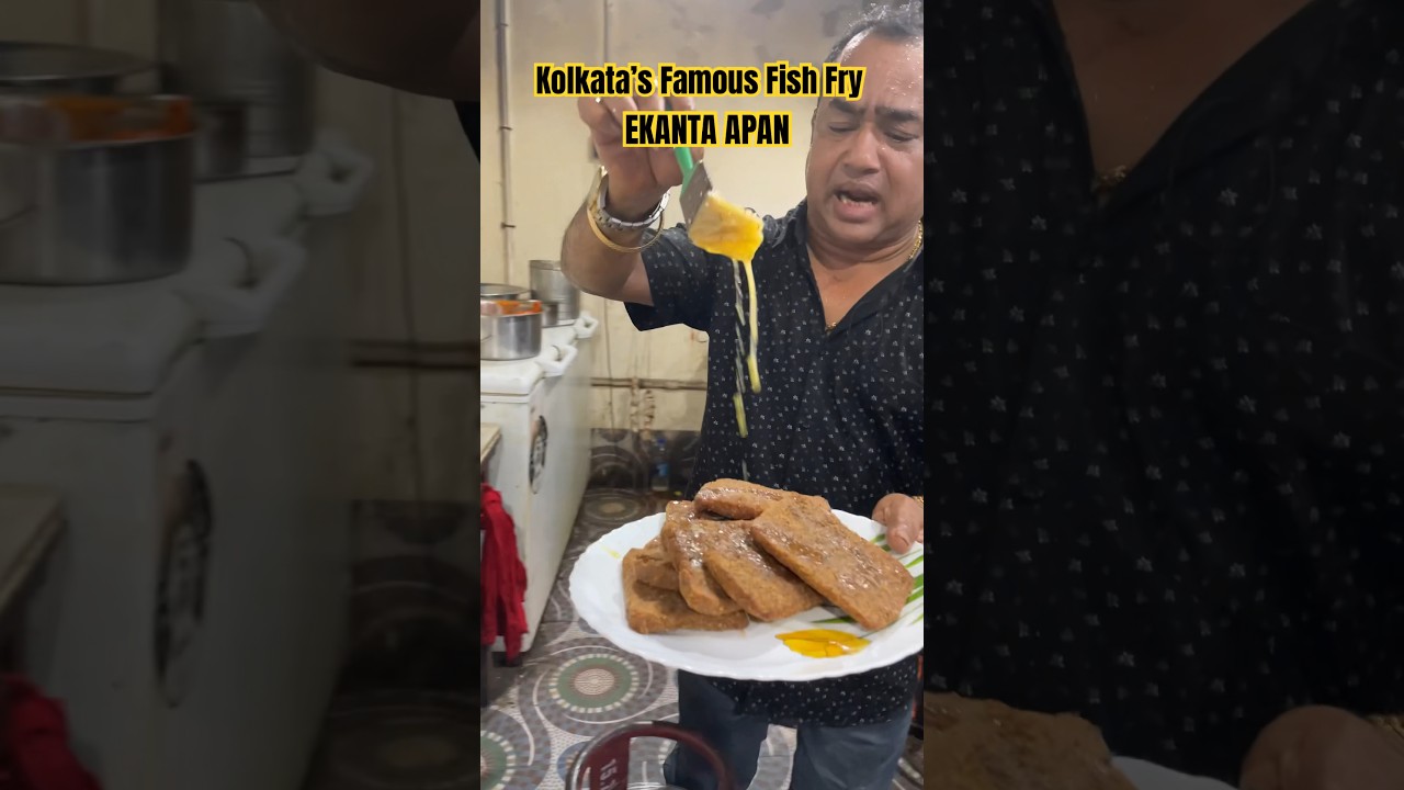 Kolkata Fish Fry with BIGGEST BHETKI FISH!   #fish #kolkatavlog #bhetkifish #fishfry #fishlover