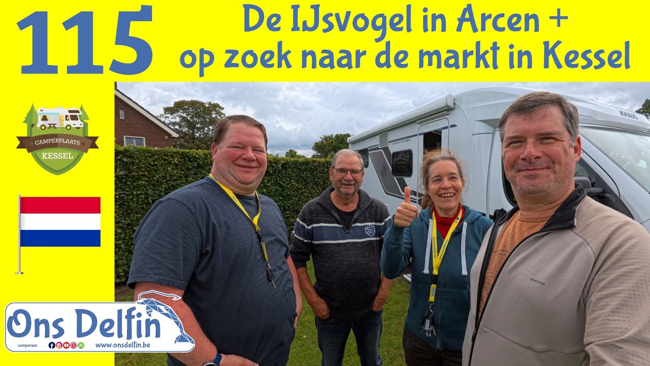 115 De IJsvogel in Arcen + op zoek naar de markt in Kessel