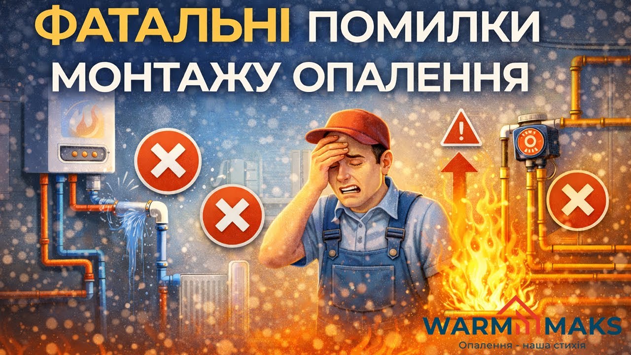 Фатальні помилки монтажу опалення, які коштують дуже дорого