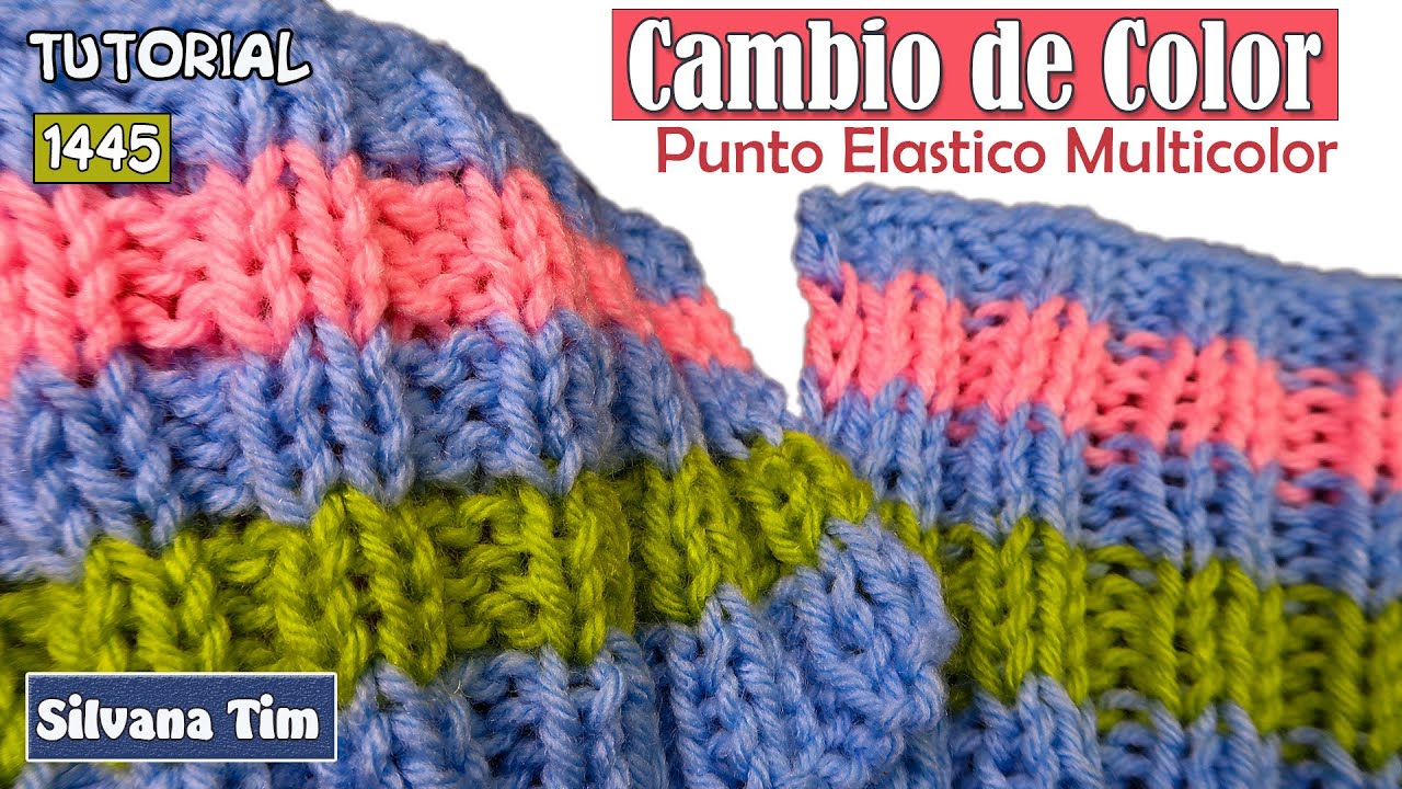 🎨 Cómo Cambiar de Color en Punto Elástico 🧶 | Trucos para un Tejido PERFECTO