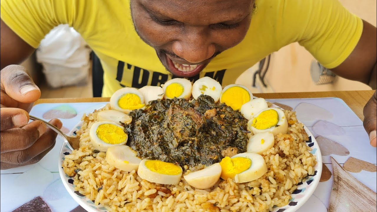 MukBang: Peper Rice with boiled Egg soaked inside 😋😋😋