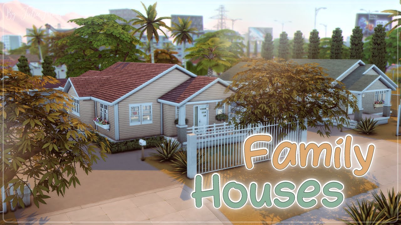 Семейные Дома🌴│Строительство│Family Houses│SpeedBuild│NO CC [The Sims 4]