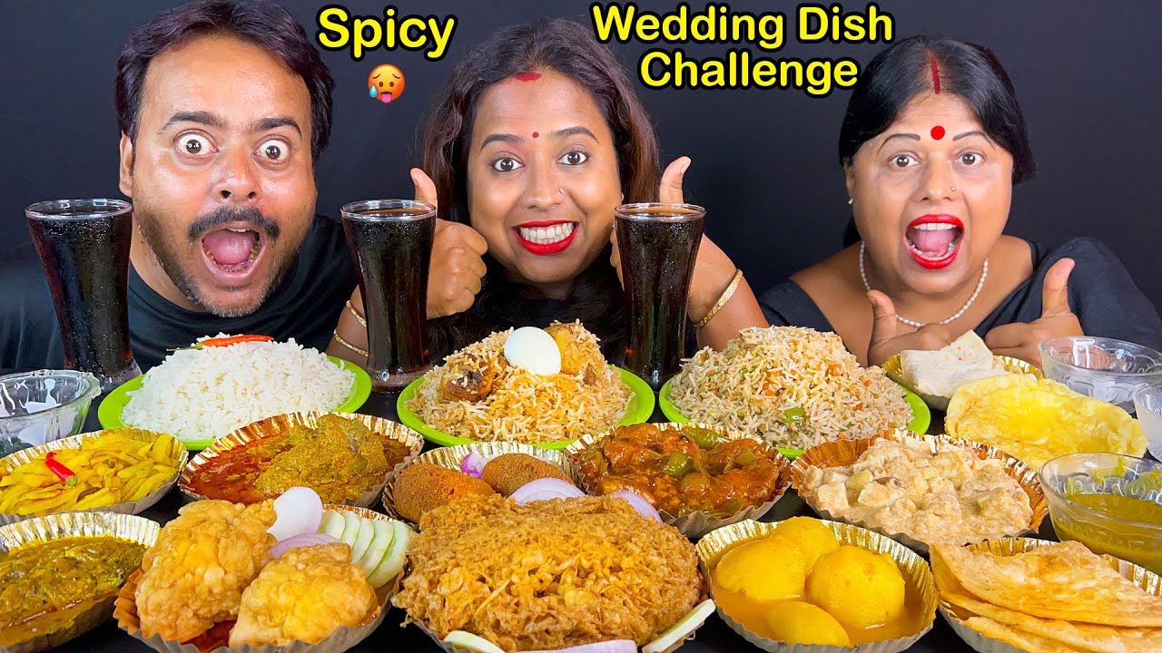 Spicy Wedding Dish Challenge - Mutton Chaap, Chicken Biryani, Fried Rice, Chilli Chicken, Kabiraji