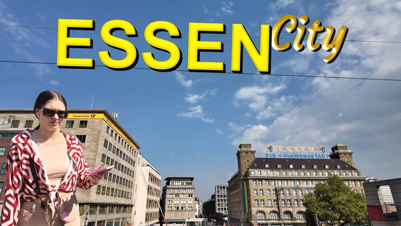 ESSEN - Ein kleiner Lauf durch die City entlang der Einkaufstraße 4K 🏃‍♀️👍