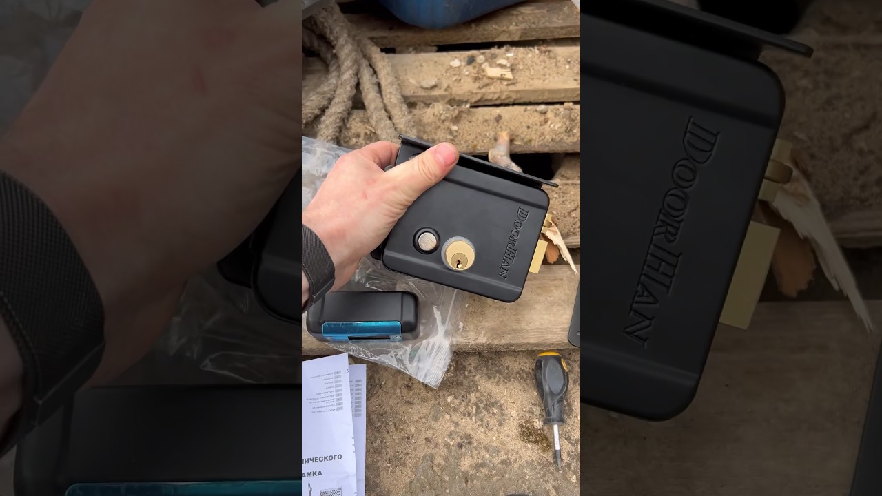 Installing a #doorhan electromechanical lock on a gate yourself. How to make a hidden handle