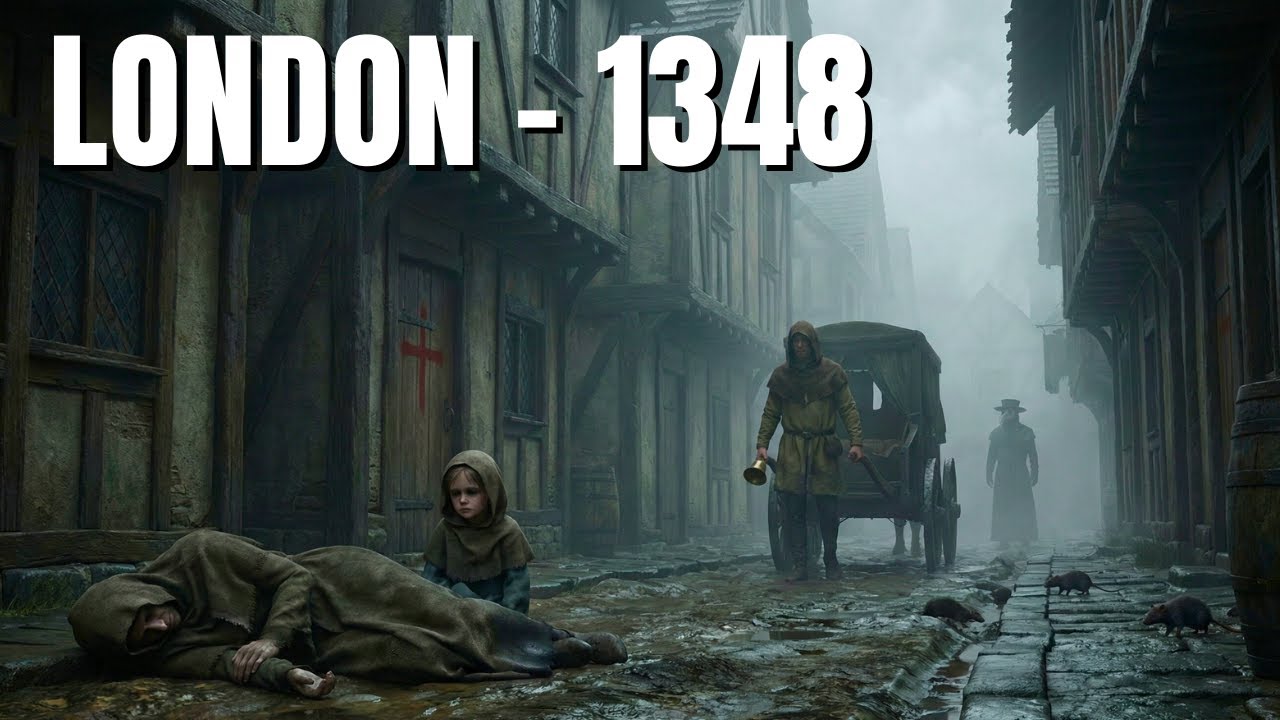 Лондон в 1348 году выглядел ТАК | Чёрная чума | История, воссозданная с помощью ИИ