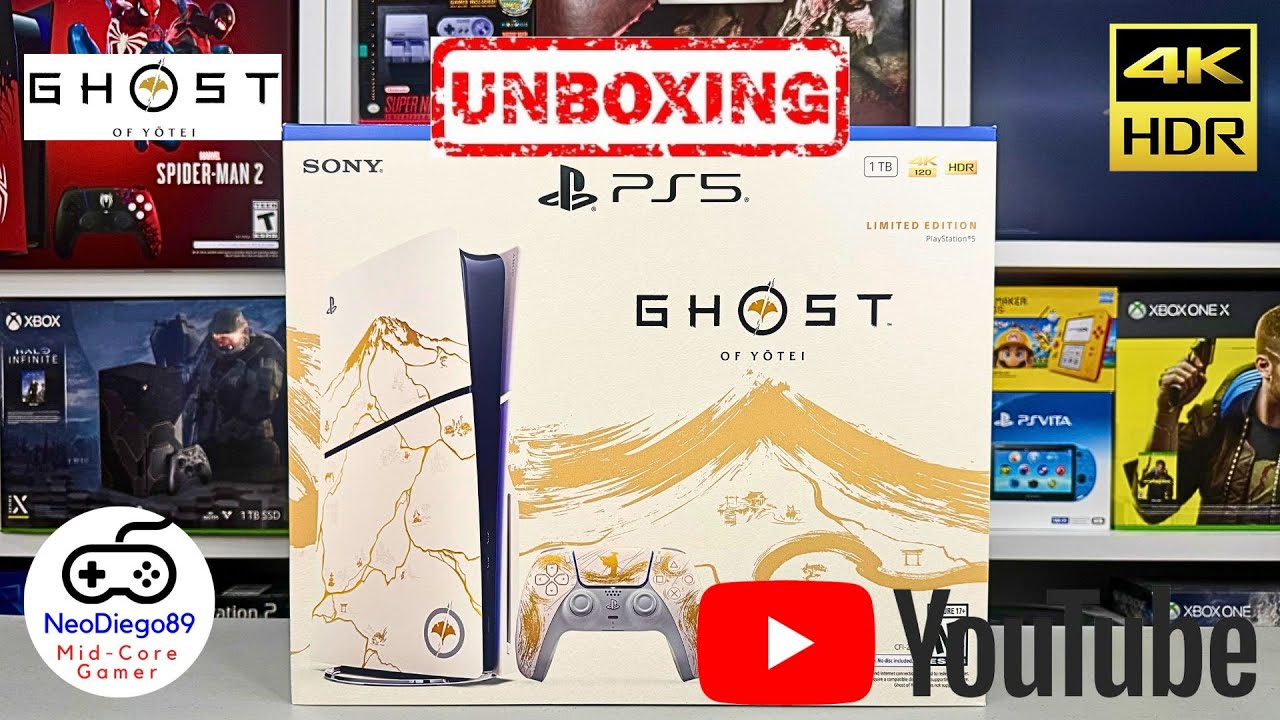 PlayStation 5 Console - Ghost of Yotei Gold Limited Edition Bundle - Unboxing