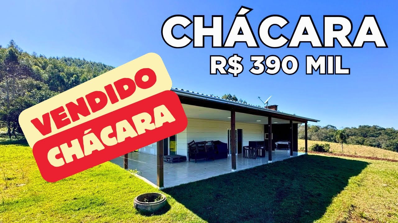 (VENDIDO) CHÁCARA A VENDA EM SANTA CATARINA CASA FRUTAS LAVOURA RIO E NATUREZA