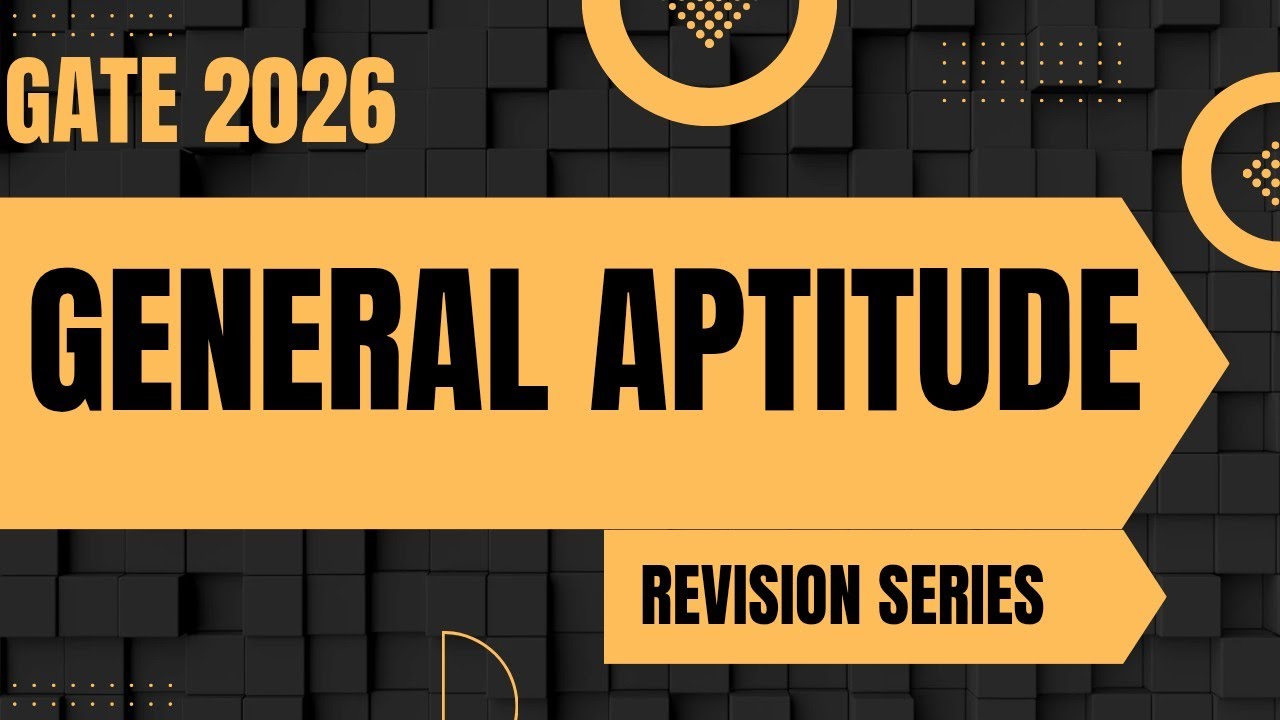 GATE 2026 General Aptitude Revision Series Part 2
