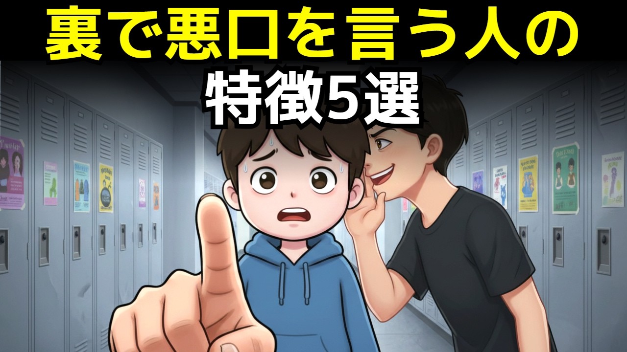 【人間関係】裏で悪口を言う人の心理とヤバい特徴5選