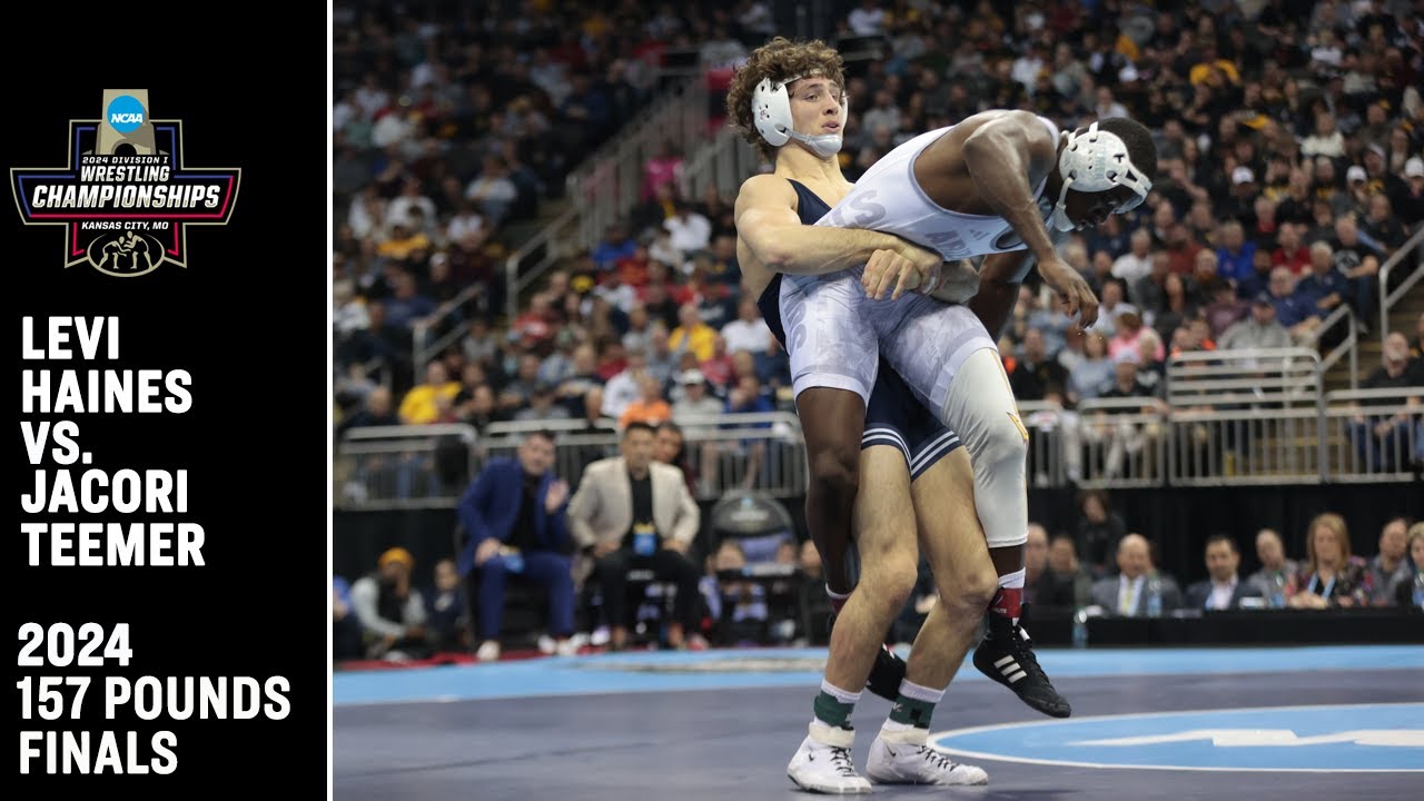 Levi Haines vs. Jacori Teemer: 2024 NCAA wrestling championship (157 pounds)