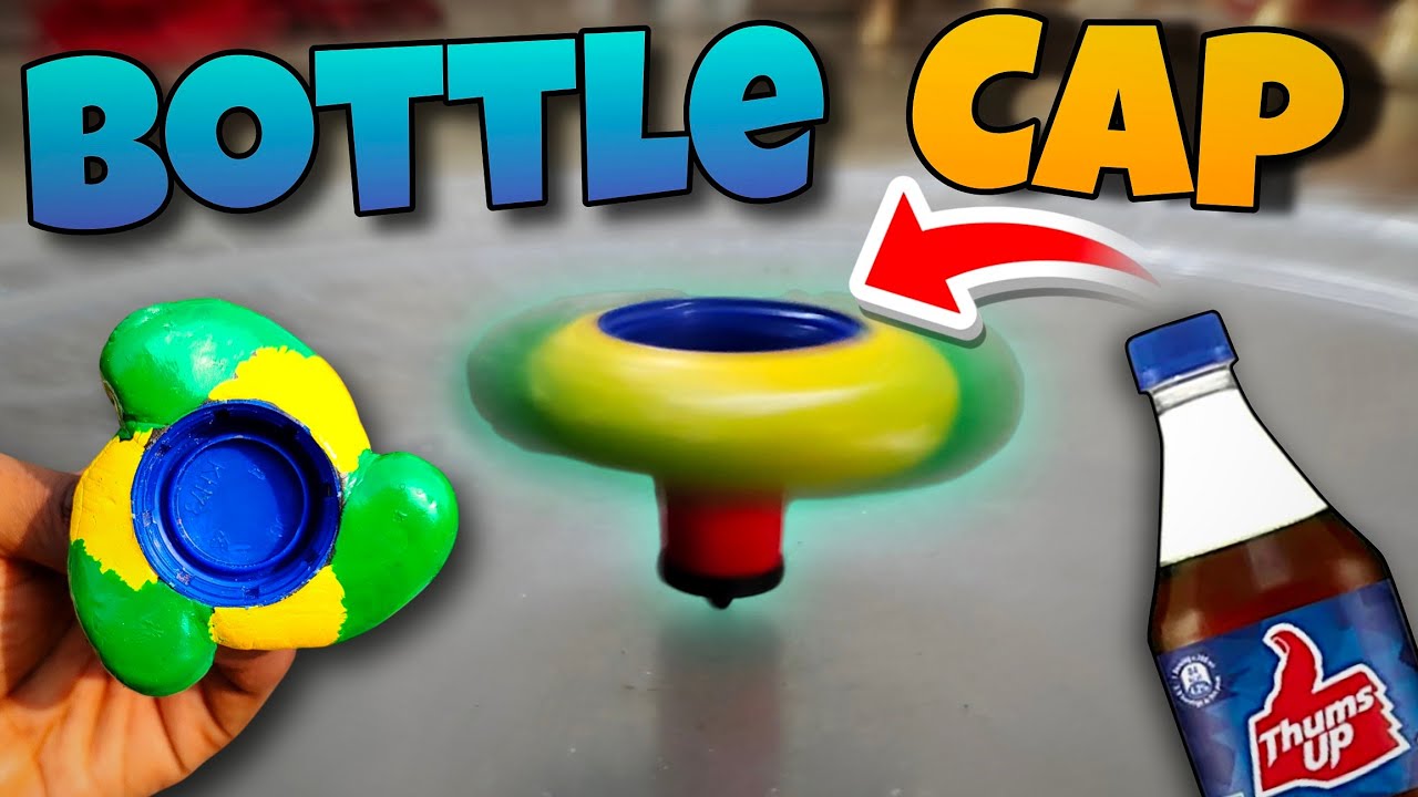 Как сделать волчок Beyblade из металлической серии, используя крышку от бутылки и уплотнитель M-s...