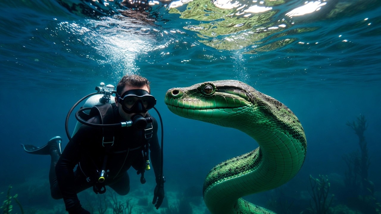 What If you face Anaconda under sea