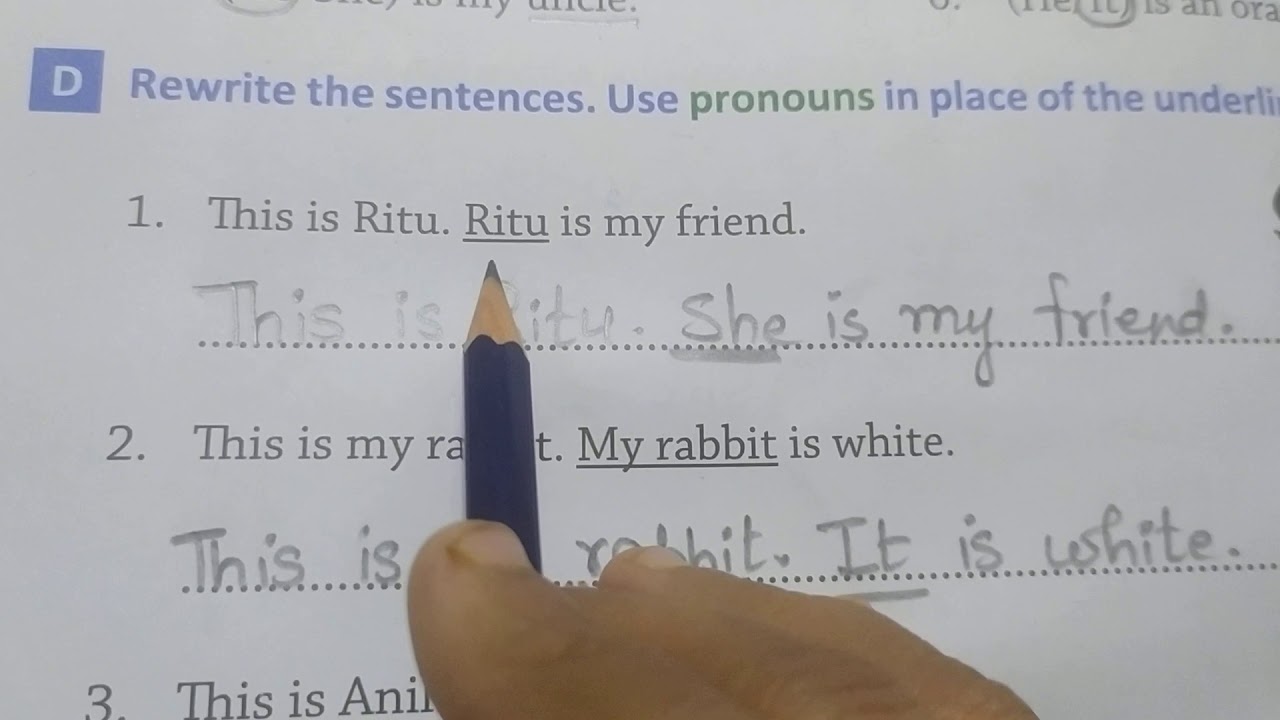 Grade 1 - English Grammar - Ch. 4 - 