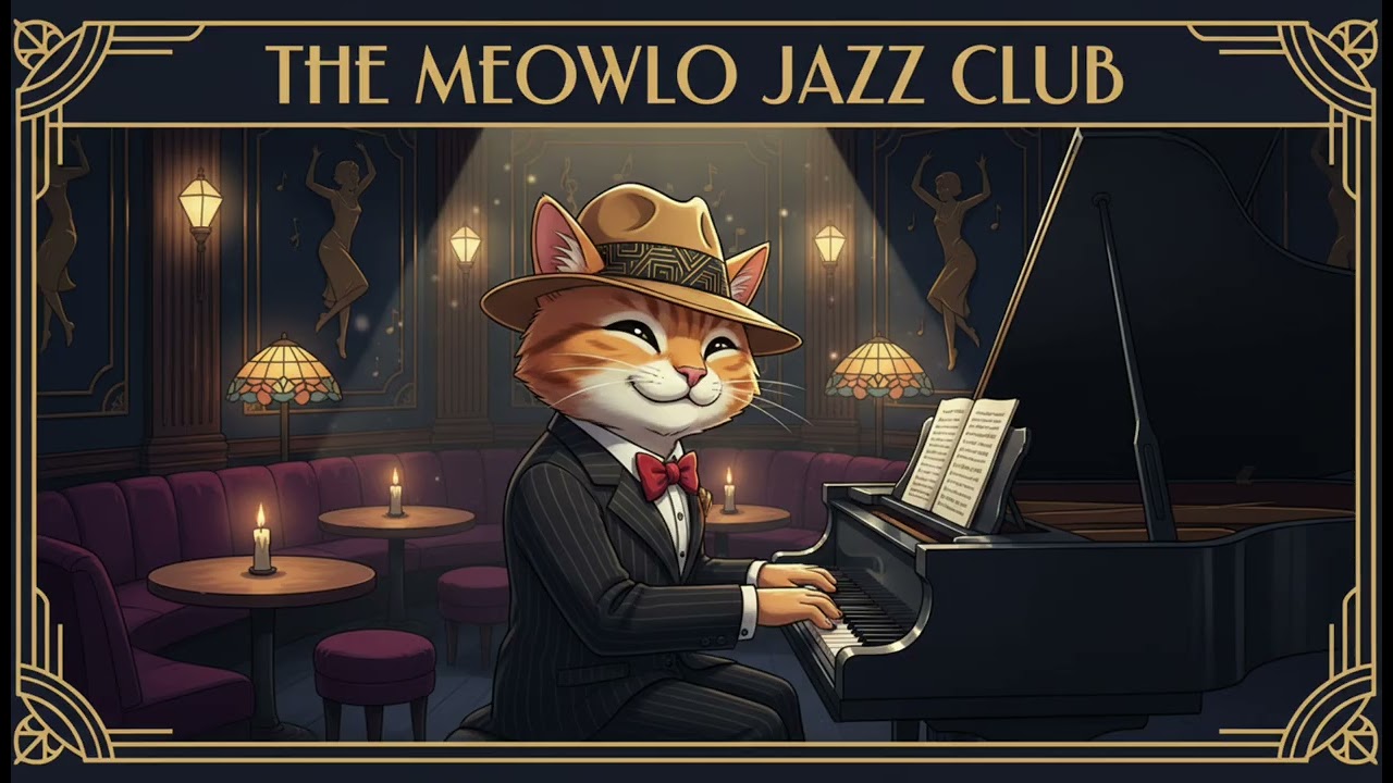 Jazz Cat – Cozy 1940s Jazz Café | Relaxing Vintage Instrumental Jazz