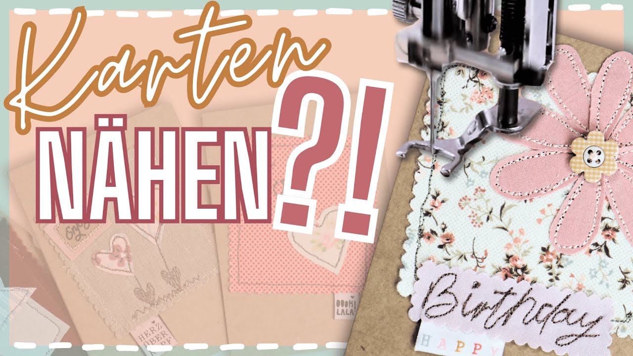 💌Tolle Karten aus STOFFRESTEN nähen // Für Nähanfänger und Profis //@Brother SewingCraft Europe