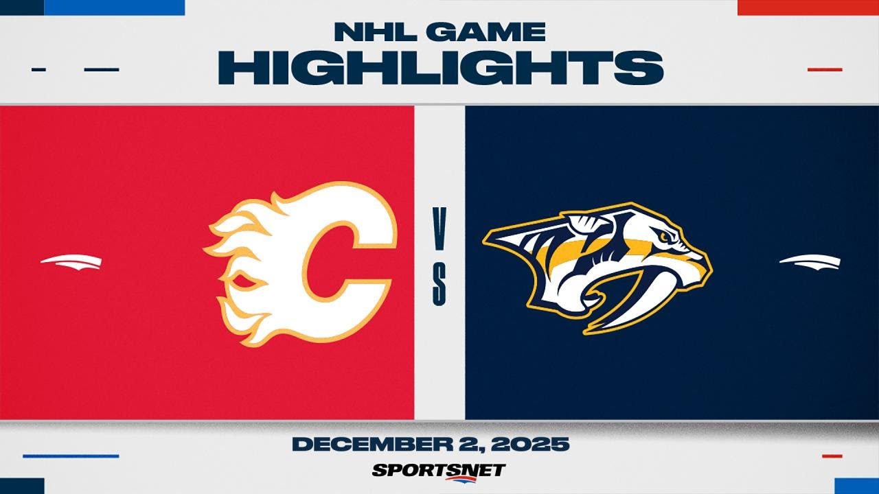 NHL Highlights | Flames vs. Predators - December 2, 2025