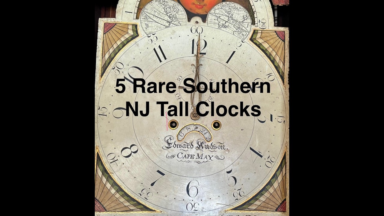 5 Rare Early 19th Century Tall Case Clocks