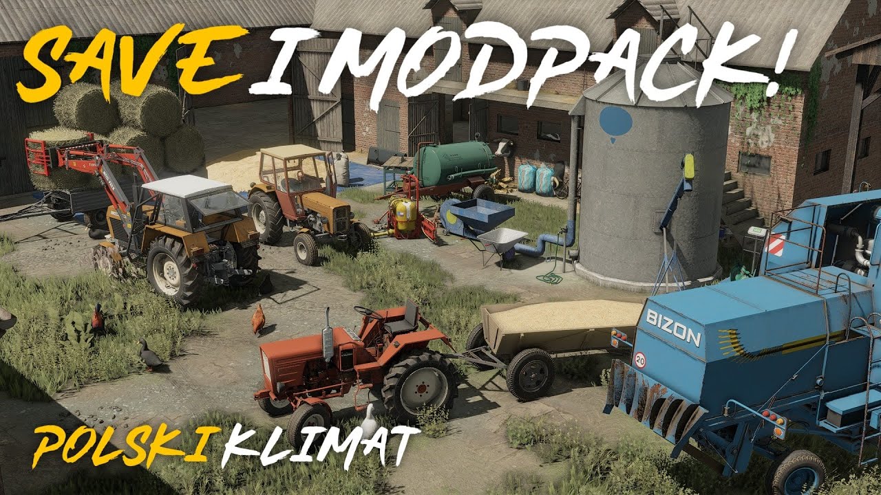 POLSKI SAVE I MODPACK 🔥Szpakowo DOWNLOAD🔥☆Mega Klimat 🤯FS22⚪ OZI
