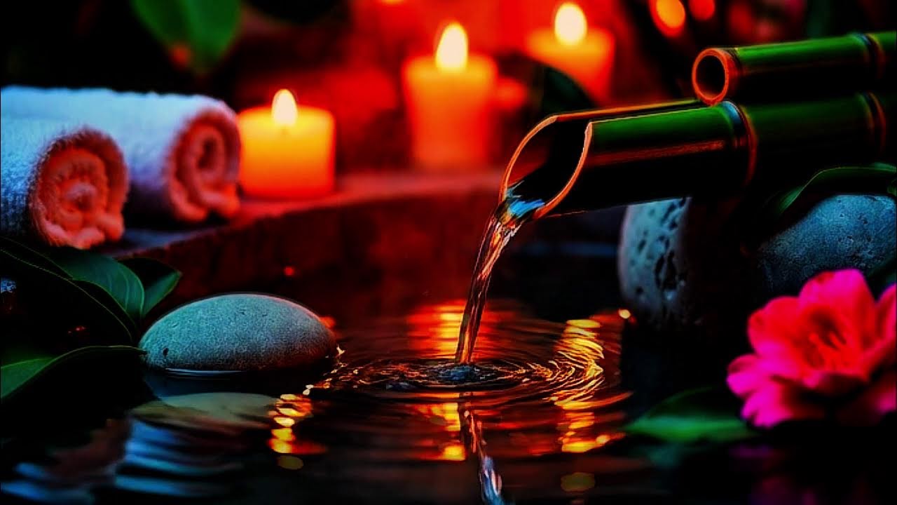 LIVE NOW 🕯️  Relaxing Candle Light Spa  | Deep Sleep  🌙 |  Relaxing Ambient Sounds |  Dark Screen f