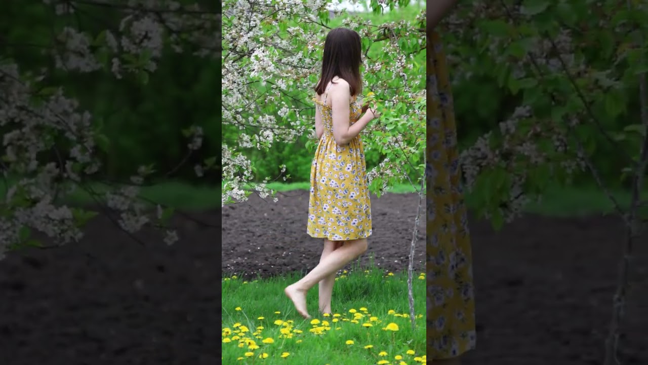 Barefoot in my spring garden