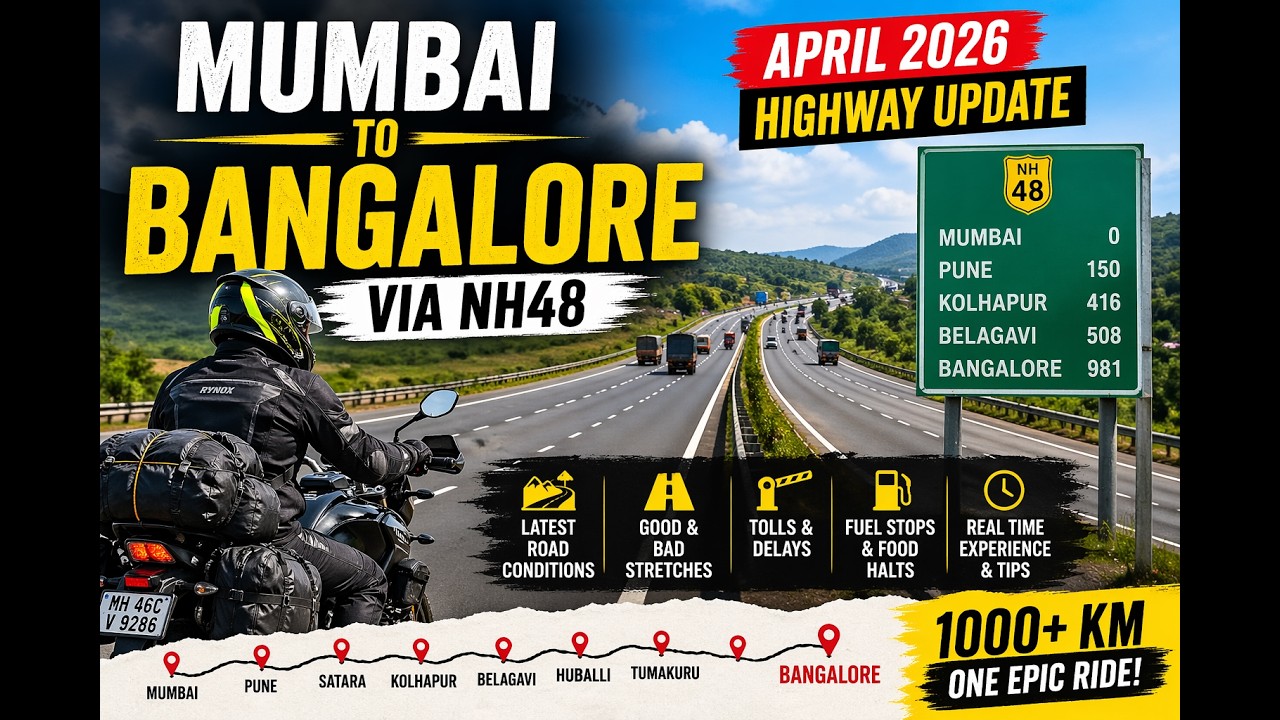 FULL NH48 HIGHWAY RIDE MUMBAI BANGALORE | NH48 UPDATE