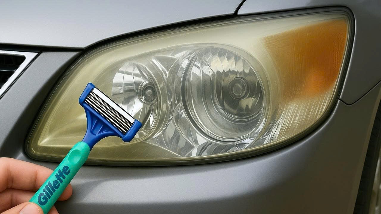 Старые мутные фары? Верните им яркость и чистоту всего за 5 минут! 🚗