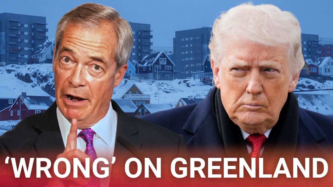 'Wrong': Nigel Farage 'worried' over Donald Trump's Greenland plans