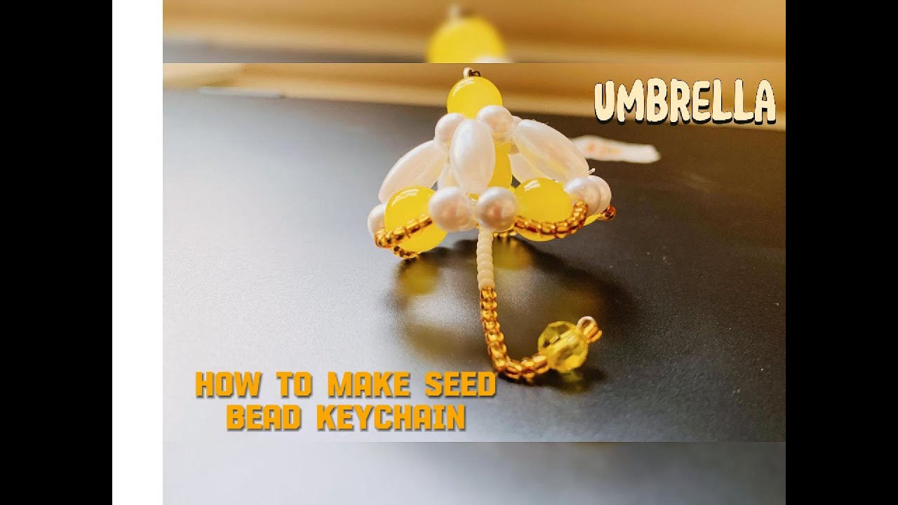How to Make Keychain| Simple DIY Handmade Idea ☔#beadekeychain #DIYkeychain