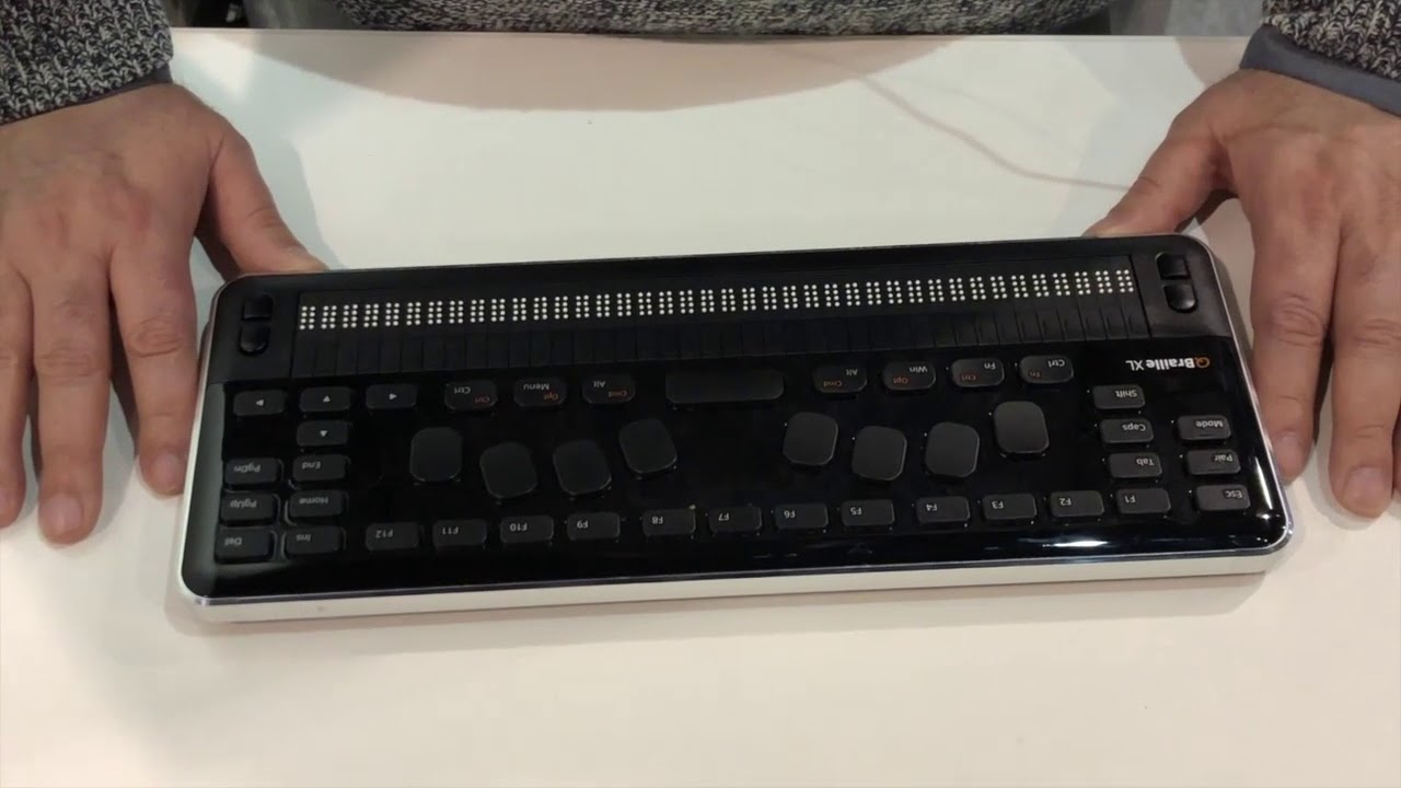 Salon Autonomic Nouveauté QBraille XL Hims Par Antonio Bloc-Note Format Clavier Azerty 64 Go Mémoire