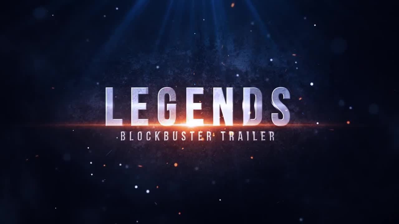 Legends Blockbuster Trailer After Effects Templates