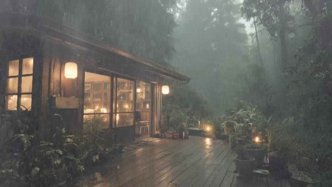 Deep Sleep Rainstorm Ambience - Instant Deep Sleep Experience with Relaxing Rain and Thunder Sound |