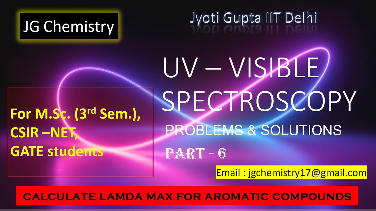 UV spectroscopy | Lamda max Calculation for Aromatic Compounds | Scotts rule | MSc Chemistry